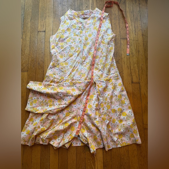60s Vintage Carol Brent Floral Pastel Split Skirt Romper - Picture 8 of 9
